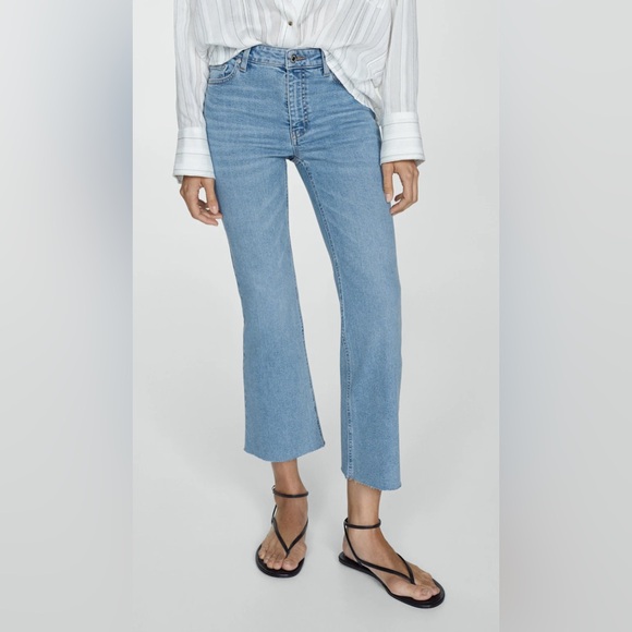 Mango Jeans Sienna flare crop Size 42EUR - Picture 2 of 5